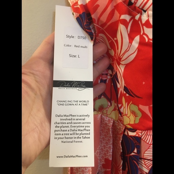 NWT Dalia MacPhee Floral Printed Pink Dress Pleated b2 - Picture 12 of 16